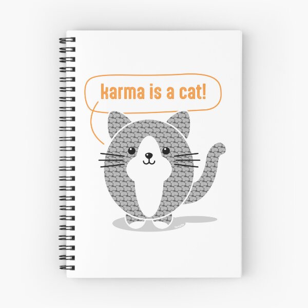 Item preview, Karma is a Cat — Funny Tuxedo Cat Gift | Yarnville designed and sold by Lollee-me.