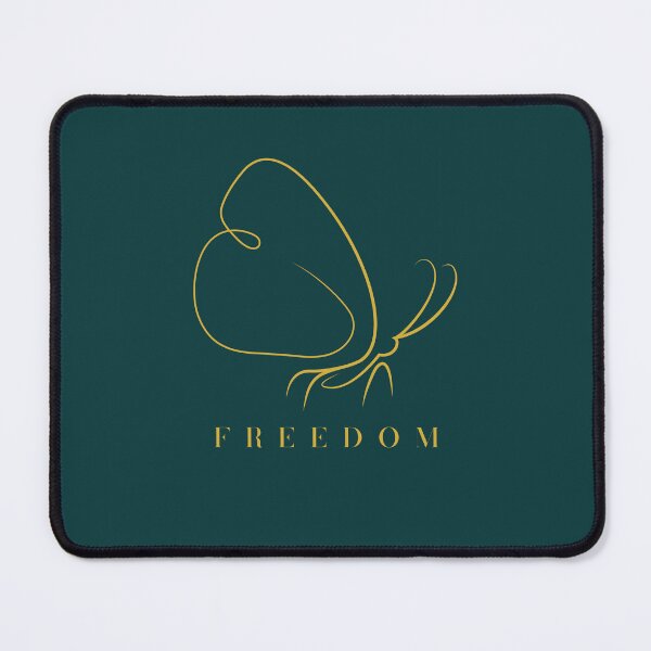 Item preview, Freedom Butterfly – Minimalist Gold Line Art Nature Design designed and sold by Slow Vibes Designs.