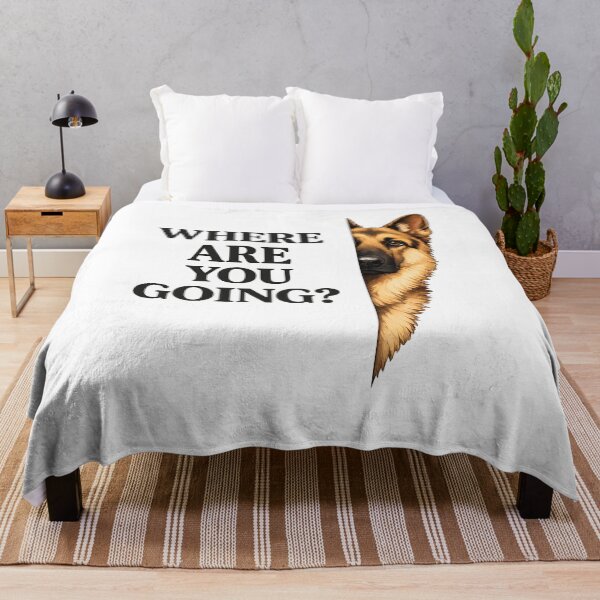 Item preview, Where Are You Going Funny Dog Lover German Shepherd Curious Pet Humor Design designed and sold by AsturShop.