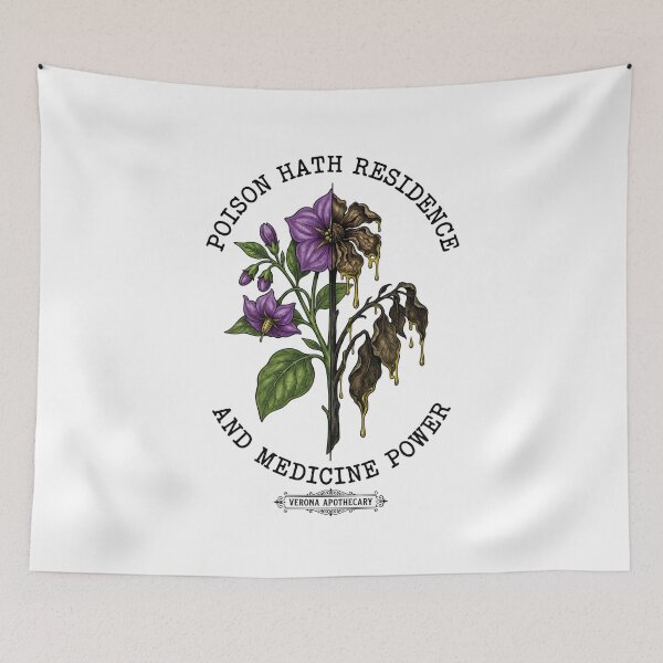 Item preview, Poison Hath Residence And Medicine Power Verona Apothecary Shakespeare designed and sold by Fenay Designs.