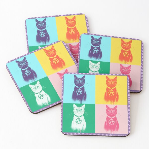 Item preview, Anarchy Cat Pop Art - Punk Rock Street Art Design #1 designed and sold by Message from Earth.