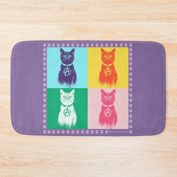 Item preview, Anarchy Cat Pop Art - Punk Rock Street Art Design #1 designed and sold by Message from Earth.