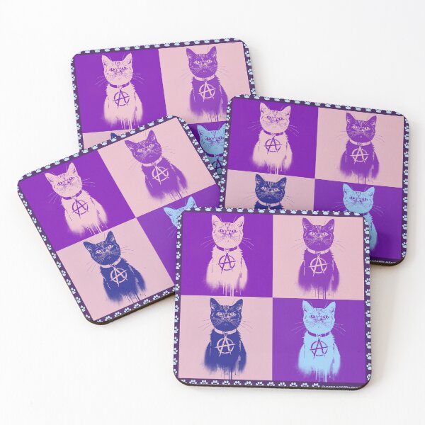 Item preview, Anarchy Cat Pop Art - Punk Rock Street Art Design #3 designed and sold by Message from Earth.