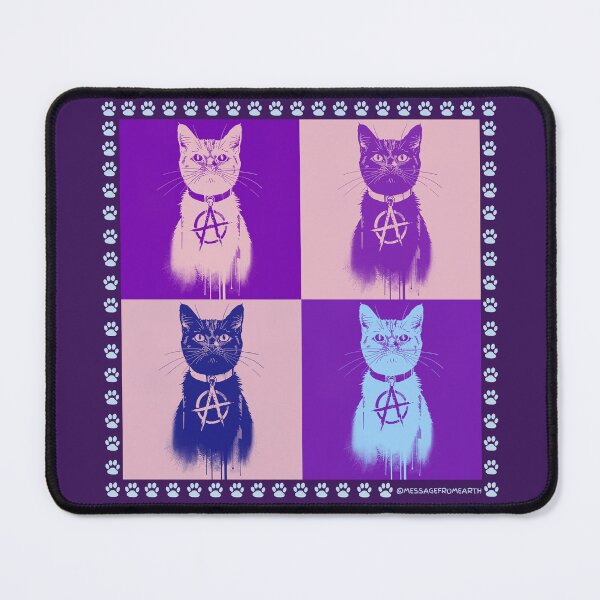 Item preview, Anarchy Cat Pop Art - Punk Rock Street Art Design #3 designed and sold by Message from Earth.