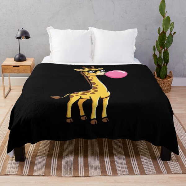 Item preview, Funny Giraffe Blowing Bubble Gum Minimal Funny Animal Glasses Design designed and sold by bilal sibgui.