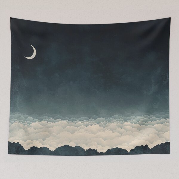 Item preview, Moonlit Sky Above The Clouds designed and sold by GrinGalore.
