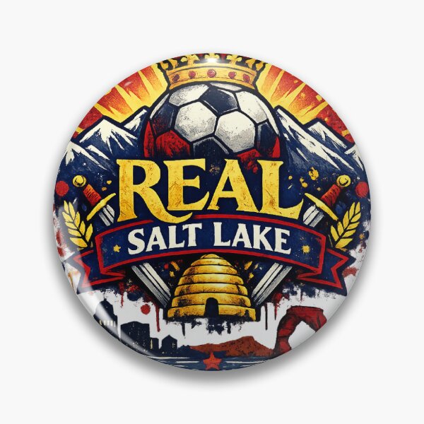 Item preview, Real Salt Lake Soccer Design Crown Football Fan Shirt Utah Skyline Vintage Style MLS Inspired Sports Graphic Gift designed and sold by GarnerSupplyCo.