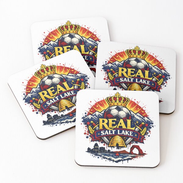 Item preview, Real Salt Lake Soccer Design Crown Football Fan Shirt Utah Skyline Vintage Style MLS Inspired Sports Graphic Gift designed and sold by GarnerSupplyCo.