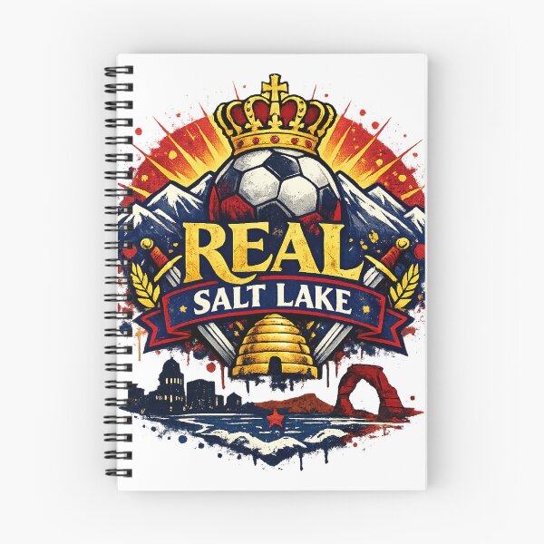 Item preview, Real Salt Lake Soccer Design Crown Football Fan Shirt Utah Skyline Vintage Style MLS Inspired Sports Graphic Gift designed and sold by GarnerSupplyCo.