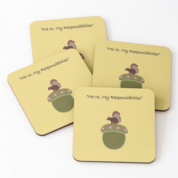 Item preview, Me vs My Responsibilities Funny Meme Illustration designed and sold by auran14.
