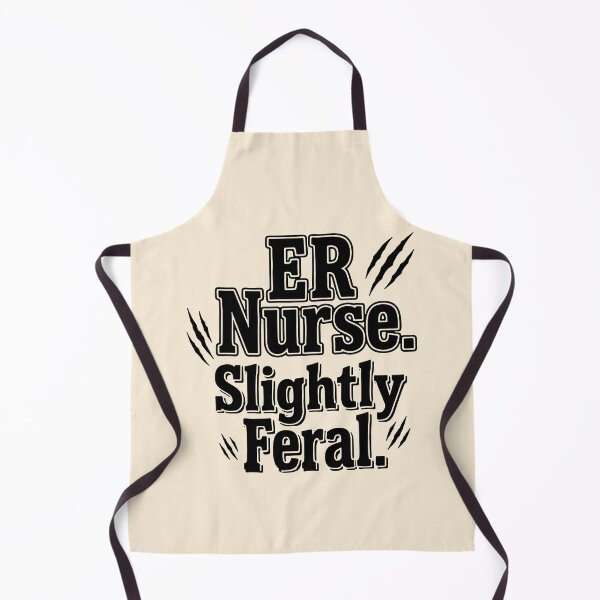 Item preview, Funny ER Nurse Slightly Feral Sarcastic Healthcare Gift Design designed and sold by Dantin.