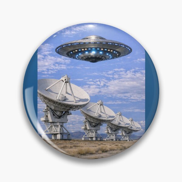 Artikelvorschau, UFO schwebt über dem Very Large Array in New Mexico entworfen und verkauft von Halifaxartguy.