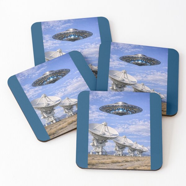 Item preview, UFO Hovering over the Very Large Array in New Mexico designed and sold by Halifaxartguy.
