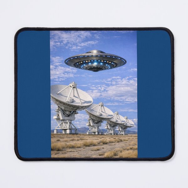 Item preview, UFO Hovering over the Very Large Array in New Mexico designed and sold by Halifaxartguy.