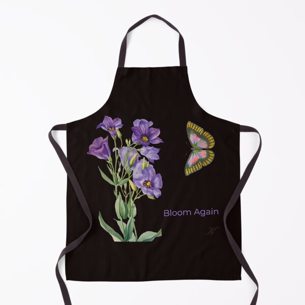 Item preview, Bloom Again – Purple Floral & Butterfly Botanical Art designed and sold by KittenAndCo.