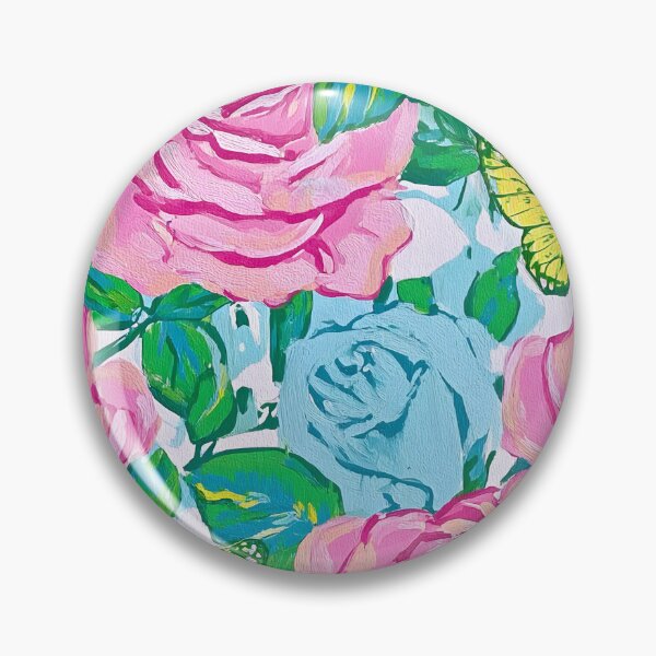 Artikelvorschau, Skizzen von Rosen und Schmetterlingen im Preppy-Stil in Acryl entworfen und verkauft von SophieClimaArt.