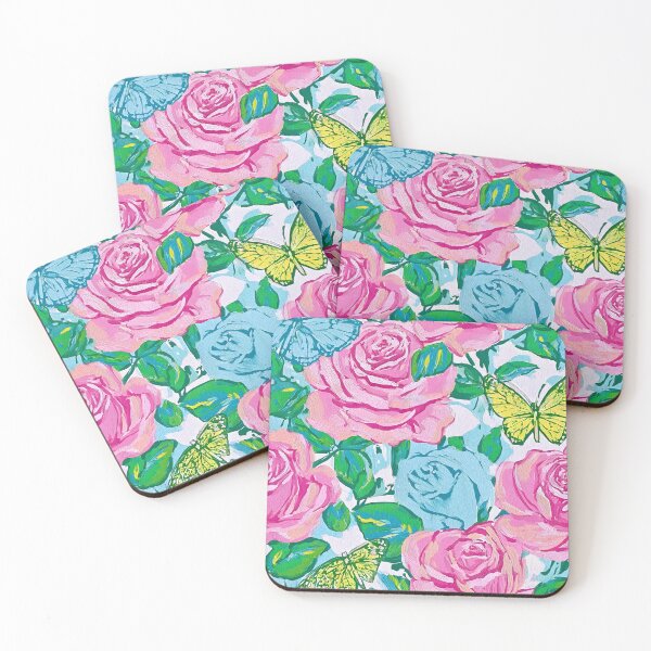 Item preview, Preppy roses and butterflies sketches in acrylic designed and sold by SophieClimaArt.