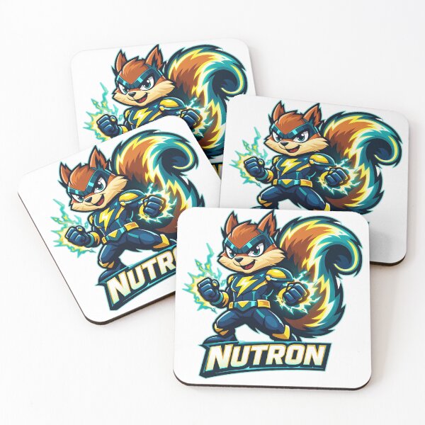 Item preview, Nutron the Electric Squirrel Hero designed and sold by SecretSquirrellDesigns.
