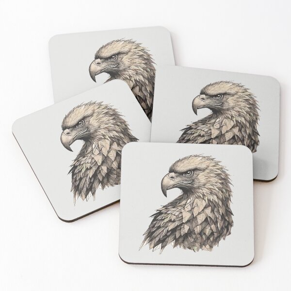 Item preview, Geometric Mosaic Eagle – Modern Animal Art designed and sold by Tklezardesigns.