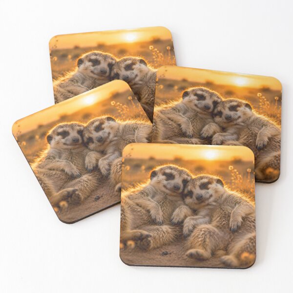 Item preview, Cuddly meerkats - warmth, peace & security designed and sold by Spirit75.