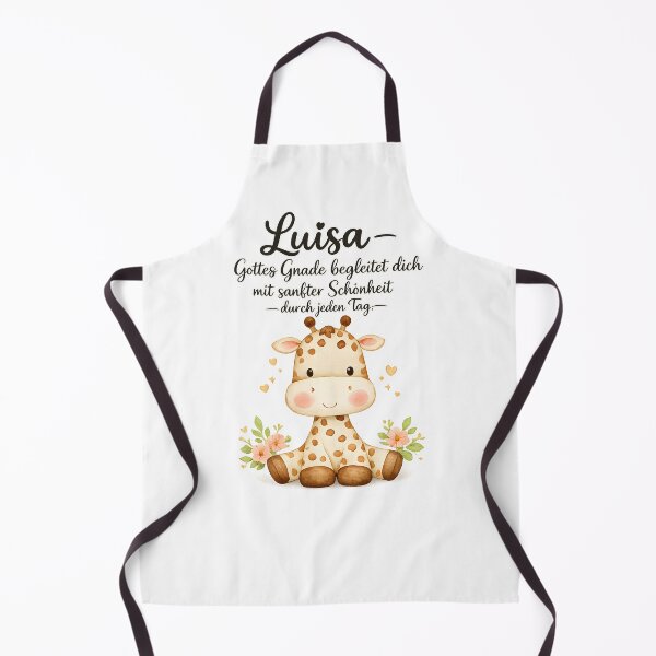 Item preview, Personalized Giraffe Children's Room Poster with the name Luisa designed and sold by LoveNurseries.