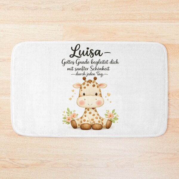 Item preview, Personalized Giraffe Children's Room Poster with the name Luisa designed and sold by LoveNurseries.