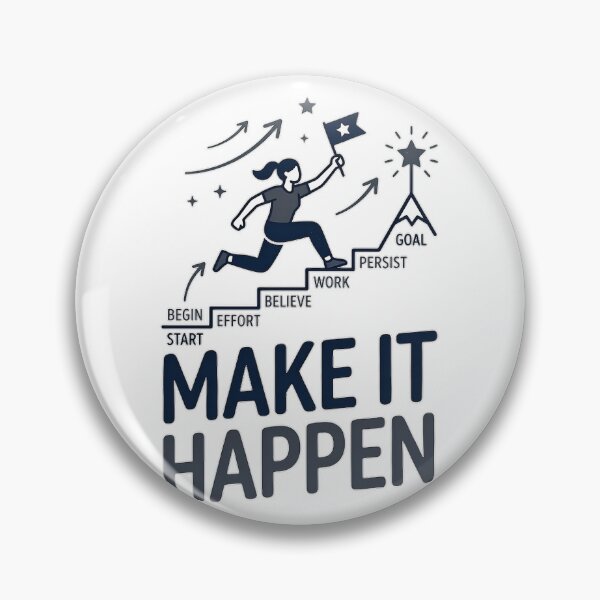 Item preview, Make It Happen: A Motivational Journey to Your Goals designed and sold by AlexLerry.