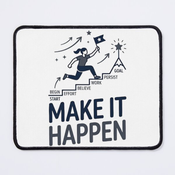 Item preview, Make It Happen: A Motivational Journey to Your Goals designed and sold by AlexLerry.