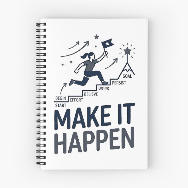 Item preview, Make It Happen: A Motivational Journey to Your Goals designed and sold by AlexLerry.