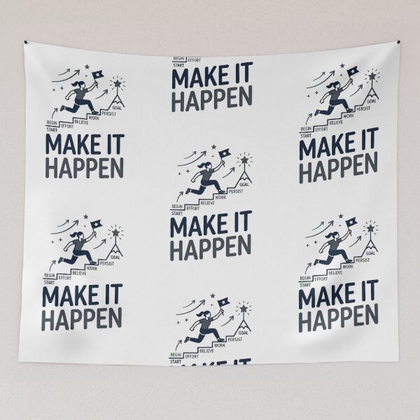 Item preview, Make It Happen: A Motivational Journey to Your Goals designed and sold by AlexLerry.