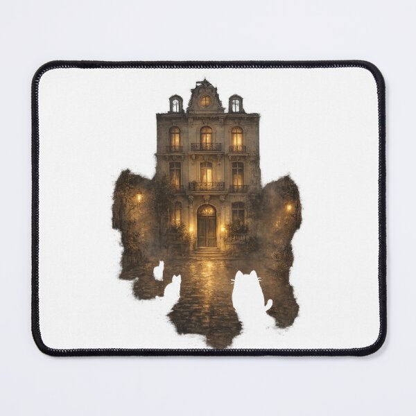Item preview, Cozy Night Apartment Cats Illustration | Aesthetic Warm Light Building Art designed and sold by IconicDesignsXd.
