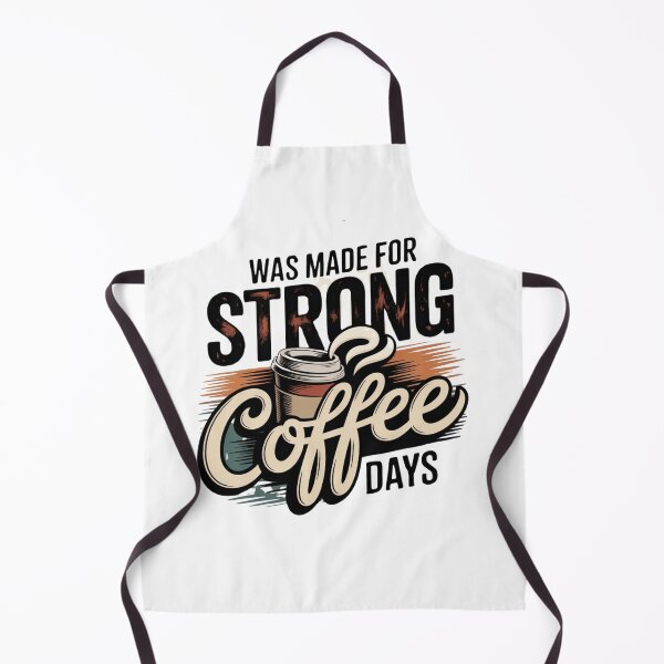 Item preview, I Was Made for Strong Coffee Days - Vintage Retro Coffee Lover Quote designed and sold by BrewmarkStudio.
