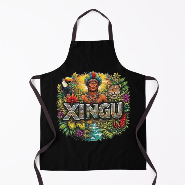 Item preview, XINGU Amazonian Tribal Art – Indigenous Warrior, Wildlife and Vibrant Nature designed and sold by G-A-D-U.