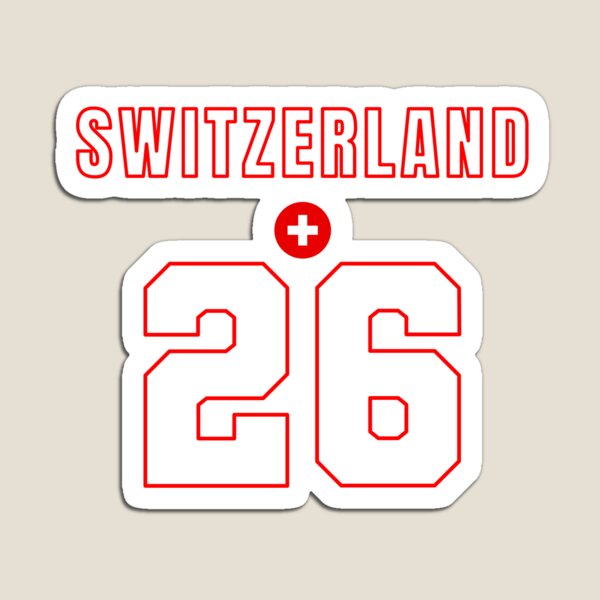 Item preview, Switzerland 26 Football Shirt Style Design – Switzerland National Team Apparel designed and sold by The Hairy Melon.