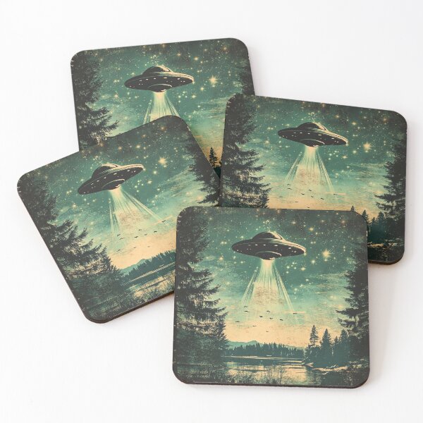 Item preview, Midnight UFO Over The Lake designed and sold by GrinGalore.