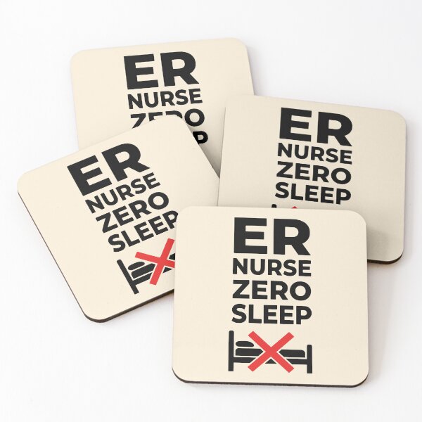 Item preview, ER Nurse Zero Sleep Funny Night Shift Nursing Student Gift Design designed and sold by Dantin.