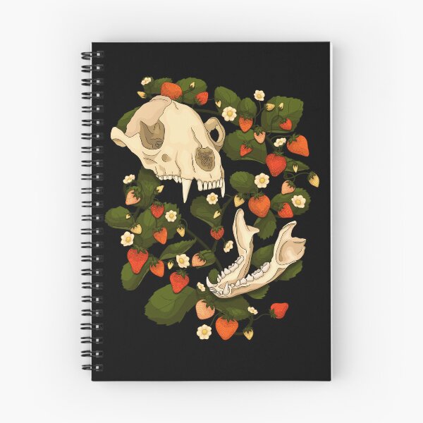 Item preview, Warm Raccoon Skull Strawberries designed and sold by Wonderspell Studio.