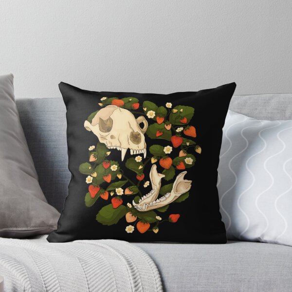 Item preview, Warm Raccoon Skull Strawberries designed and sold by Wonderspell Studio.