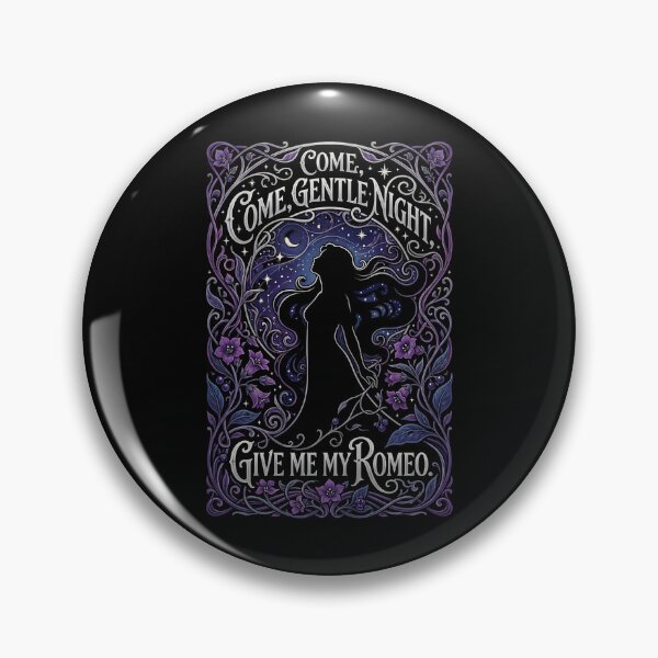 Item preview, Come Gentle Night Give Me My Romeo Juliet Quote designed and sold by Fenay Designs.