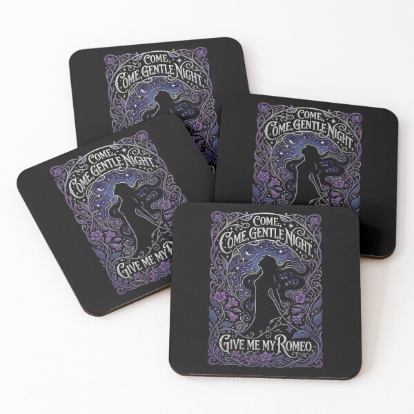 Item preview, Come Gentle Night Give Me My Romeo Juliet Quote designed and sold by Fenay Designs.
