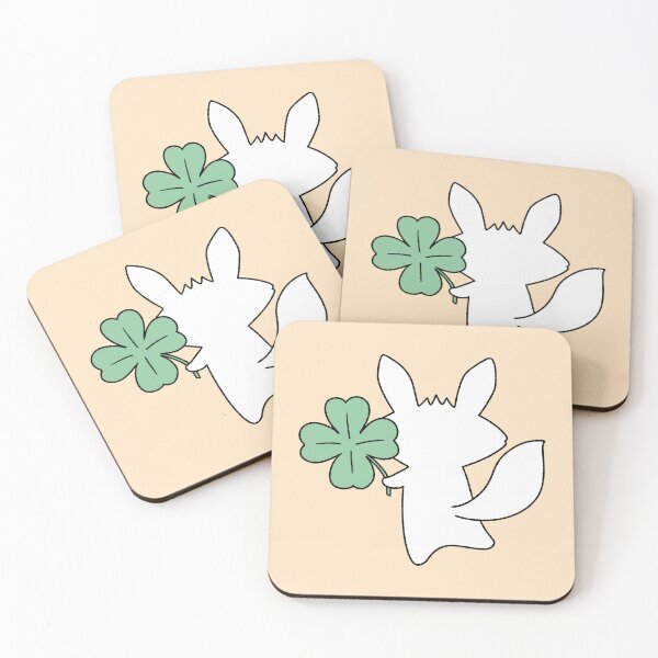 Item preview, Lucky Fox with Four Leaf Clover Back View designed and sold by ubborn.