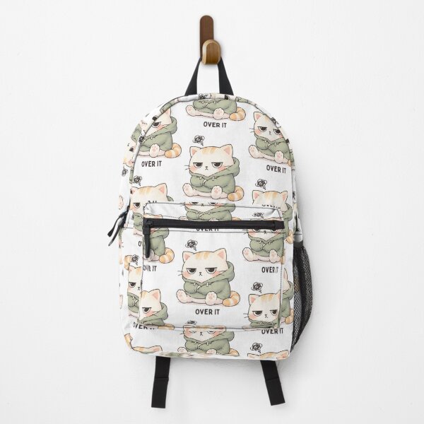 Item preview, Over It Cat | Cute Kawaii Aesthetic | Tired Mood Design designed and sold by The Mood Index.