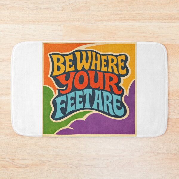 Item preview, Be Present – Retro Mindfulness Poster designed and sold by ForeverPrintsOK.