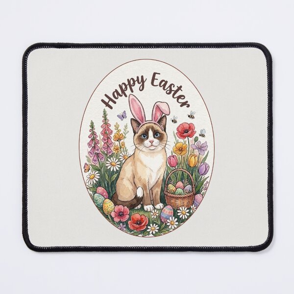 Item preview, Funny Snowshoe Cat Happy Easter Egg Bunny Boys Girls Kids designed and sold by FurryHavenPH.