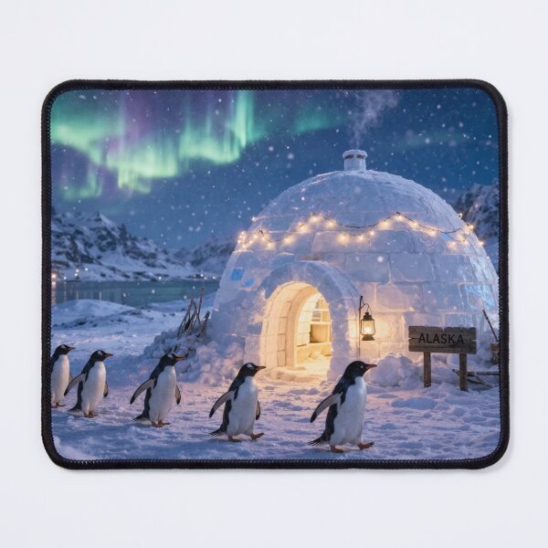 Item preview, Penguins Under the Northern Lights designed and sold by JuViRo.