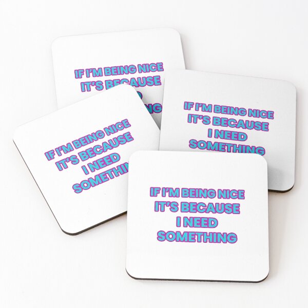 Item preview, If I'm Being Nice – Sarcastic Attitude Quote designed and sold by GCCloverCo.