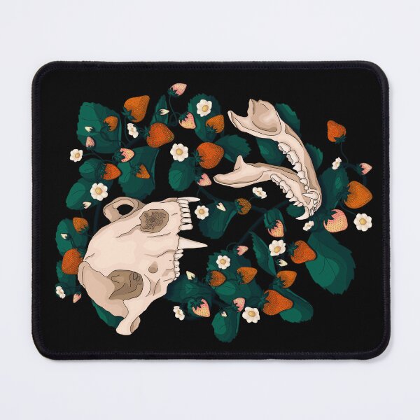 Item preview, Cool Raccoon Skull Strawberries designed and sold by Wonderspell Studio.