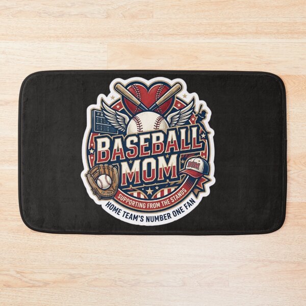 Item preview, Vintage Baseball Mom Badge - Home Team's Number One Fan designed and sold by Lozarux.