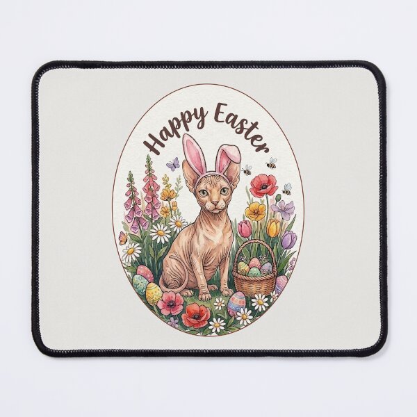 Item preview, Funny Sphynx Cat Happy Easter Egg Bunny Boys Girls Kids designed and sold by FurryHavenPH.