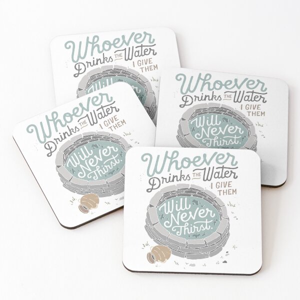 Item preview, Never Thirst Again – Living Water Scripture Illustration designed and sold by Lewis Studio.